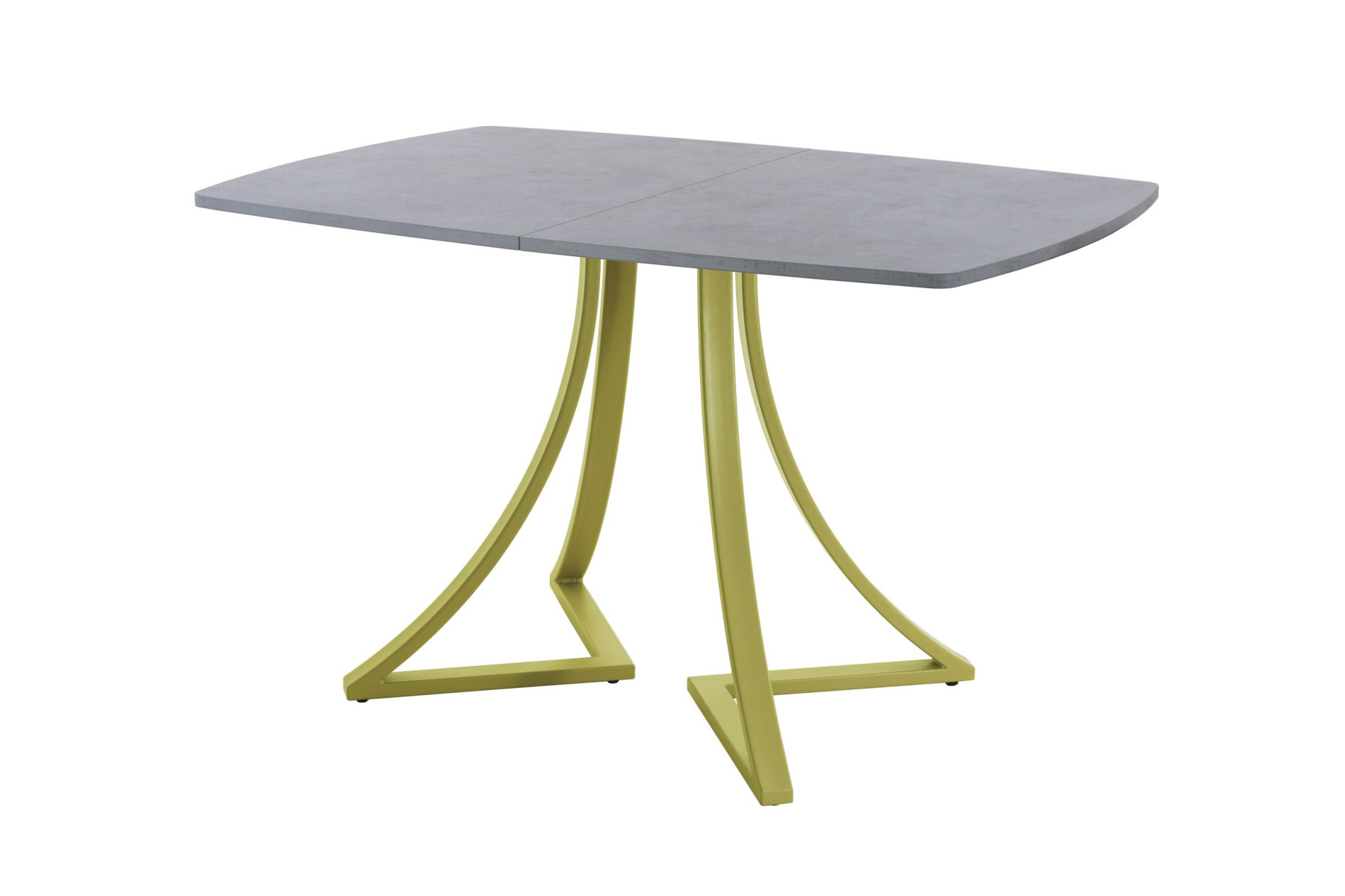 Обеденный стол AMC Elite (серии SLIM) / E24(1200) D6 (золото/Бетон Чикаго светло-серый)
