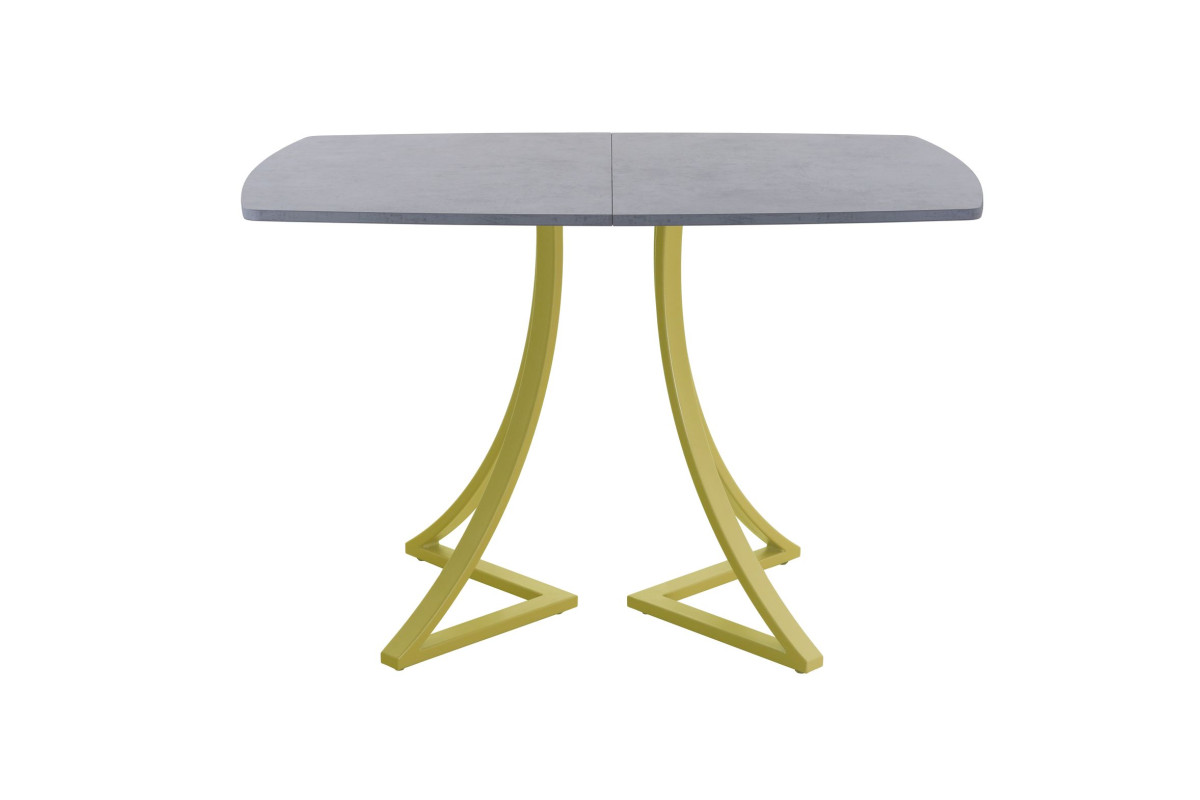 Обеденный стол AMC Elite (серии SLIM) / E24(1200) D6 (золото/Бетон Чикаго светло-серый)