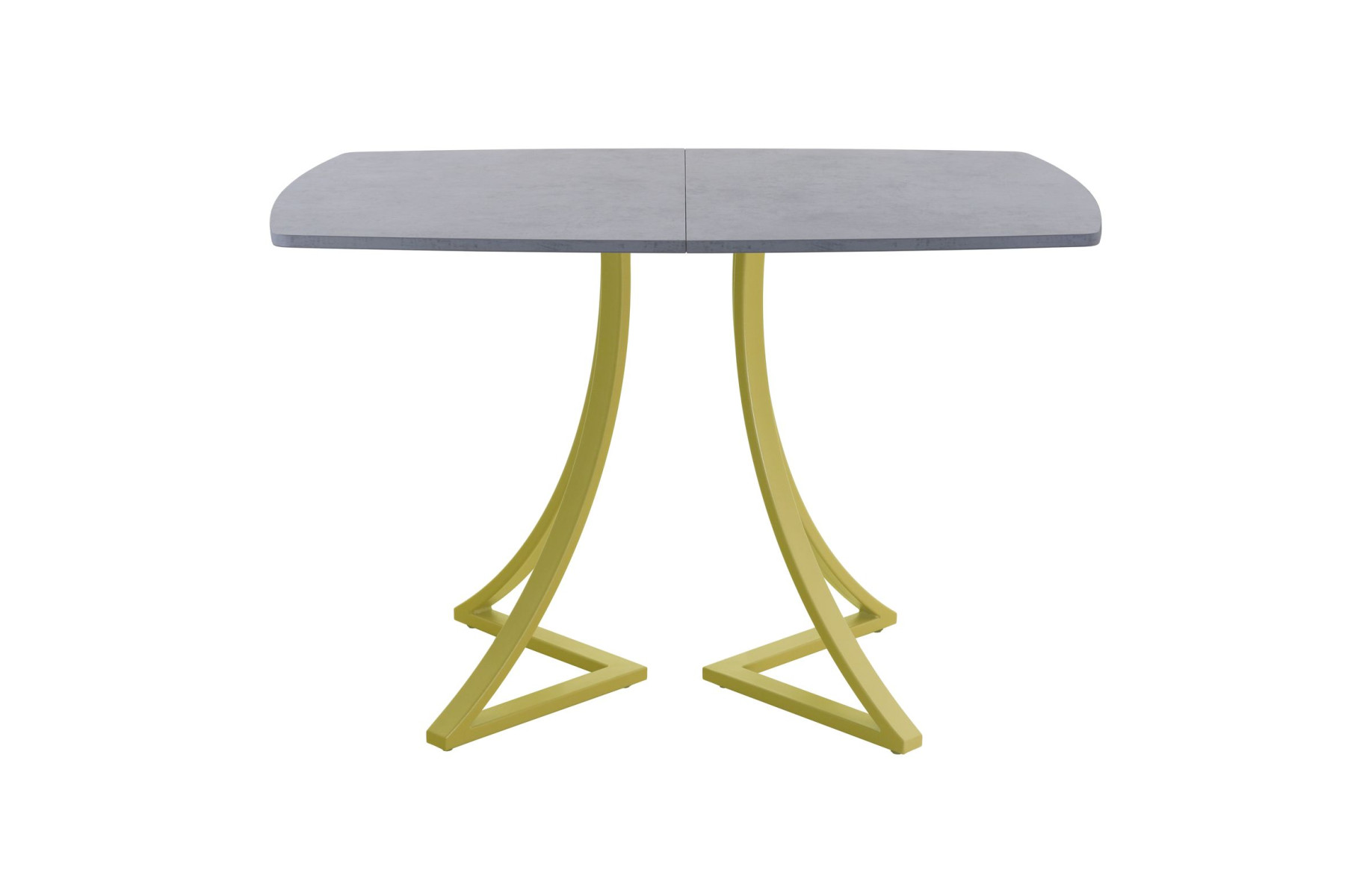 Обеденный стол AMC Elite (серии SLIM) / E24(1200) D6 (золото/Бетон Чикаго светло-серый)
