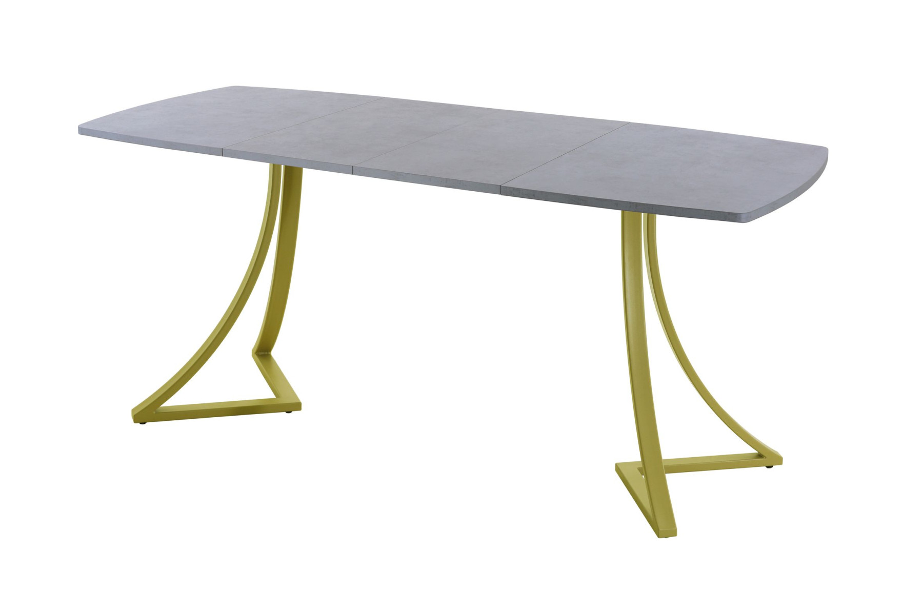 Обеденный стол AMC Elite (серии SLIM) / E24(1200) D6 (золото/Бетон Чикаго светло-серый)