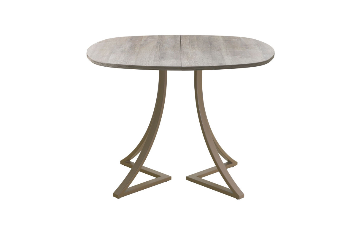 Обеденный стол AMC Elite (серии SLIM) / E24(800) D7 (капучино/Дуб Уайт-Ривер песочно-бежевый)