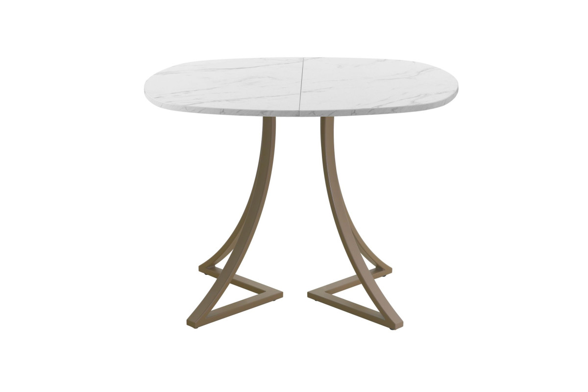 Обеденный стол AMC Elite (серии SLIM) / E24(800) D7 (капучино/Мрамор Кристалл)