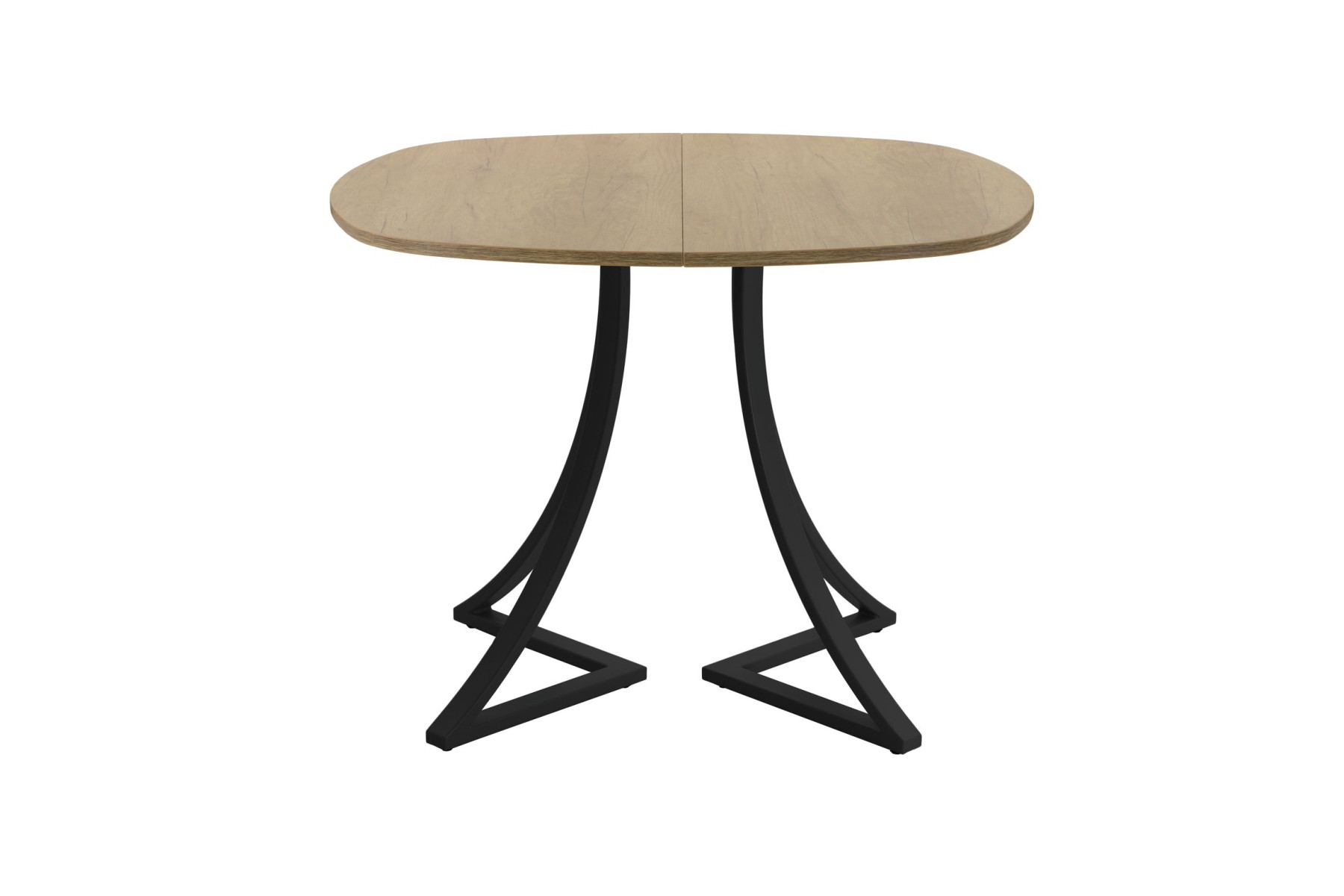 Обеденный стол AMC Elite (серии SLIM) / E24(900) D7 (черный/Дуб Небраска Натуральный)