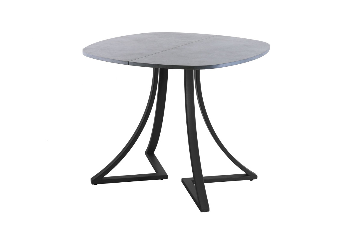 Обеденный стол AMC Elite (серии SLIM) / E24(900) D7 (черный/Бетон Чикаго светло-серый)