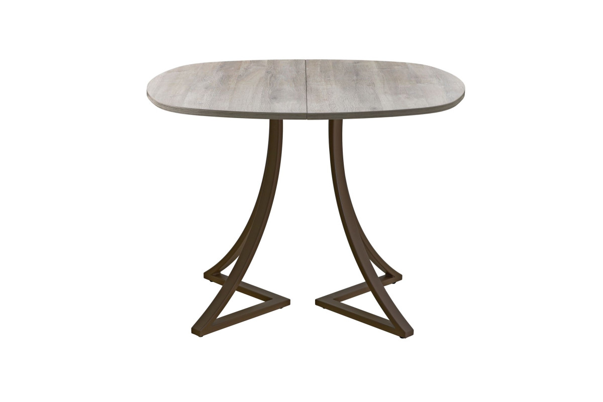 Обеденный стол AMC Elite (серии SLIM) / E24(900) D7 (коричневый/Дуб Уайт-Ривер песочно-бежевый)