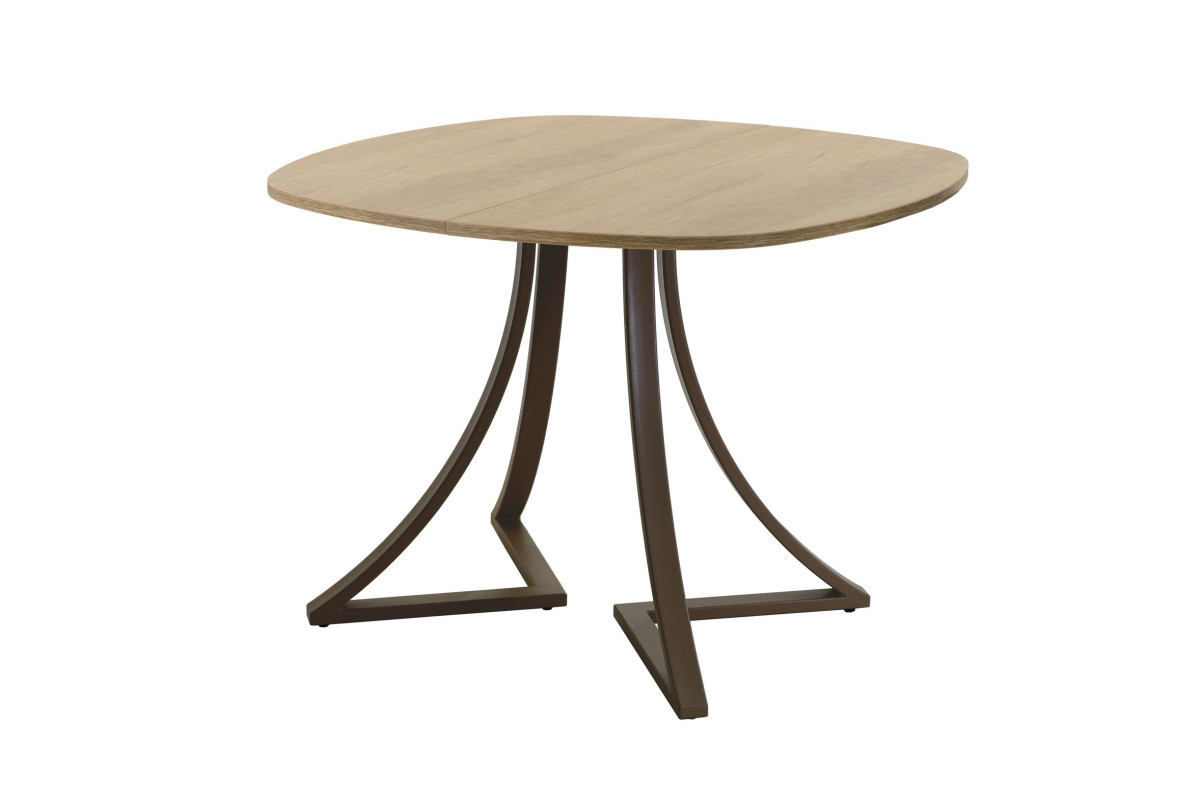 Обеденный стол AMC Elite (серии SLIM) / E24(800) D7 (коричневый/Дуб Небраска Натуральный)