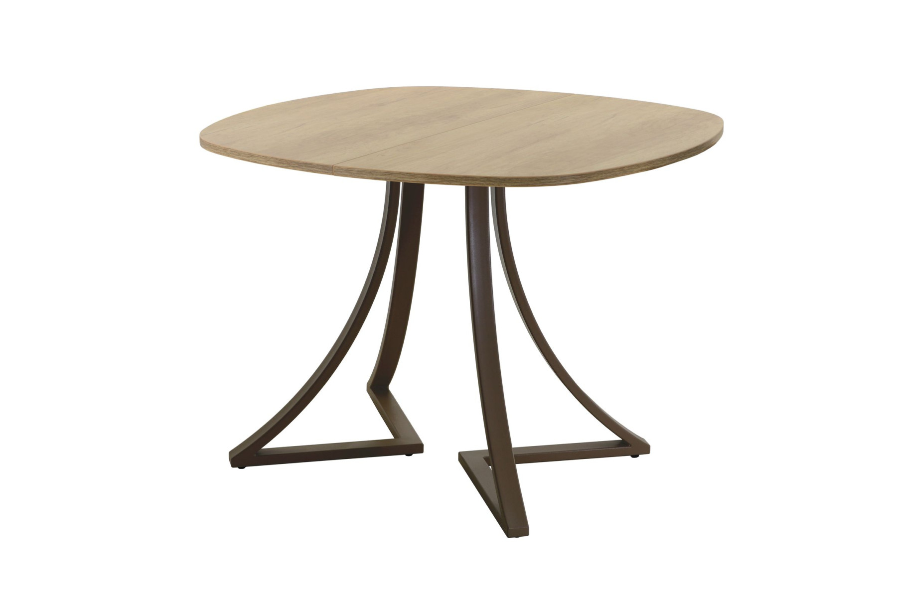 Обеденный стол AMC Elite (серии SLIM) / E24(800) D7 (коричневый/Дуб Небраска Натуральный)