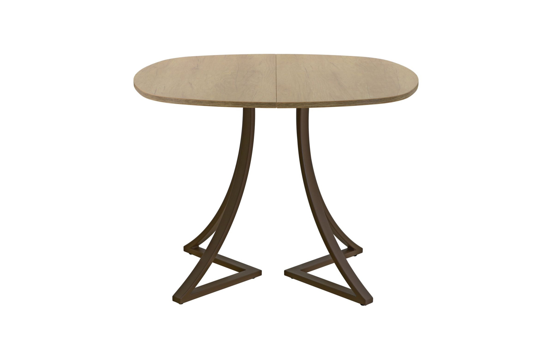 Обеденный стол AMC Elite (серии SLIM) / E24(800) D7 (коричневый/Дуб Небраска Натуральный)