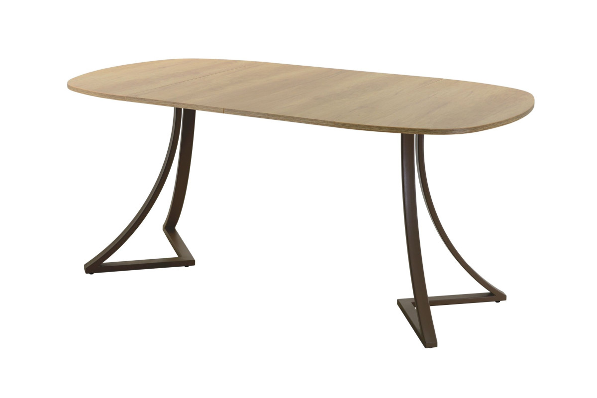 Обеденный стол AMC Elite (серии SLIM) / E24(800) D7 (коричневый/Дуб Небраска Натуральный)