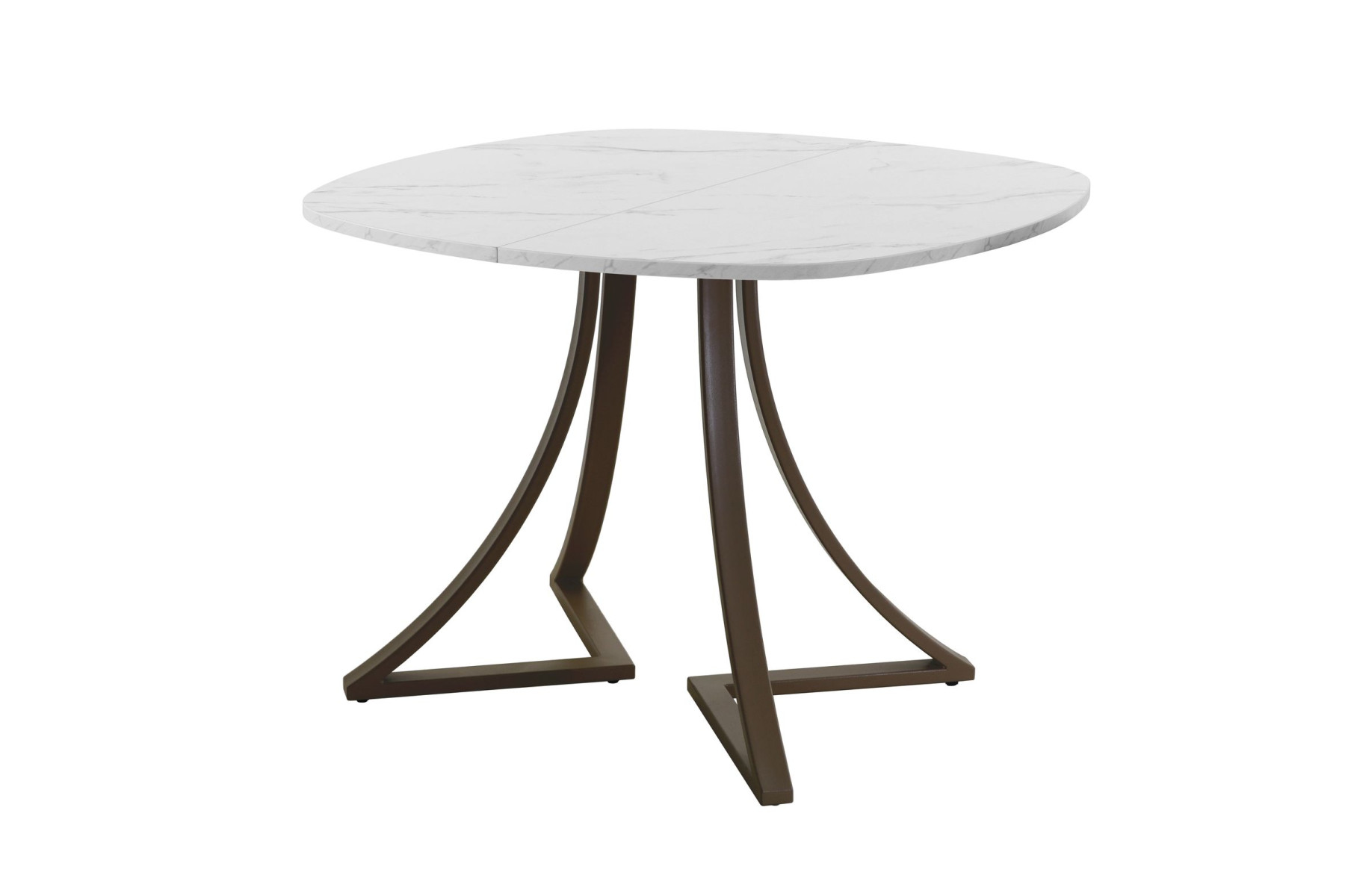 Обеденный стол AMC Elite (серии SLIM) / E24(900) D7 (коричневый/Мрамор Кристалл)