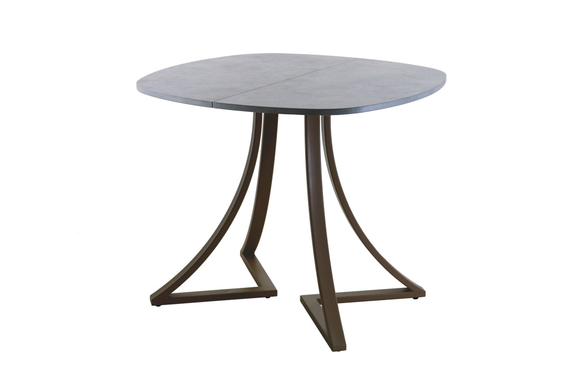 Обеденный стол AMC Elite (серии SLIM) / E24(800) D7 (коричневый/Бетон Чикаго светло-серый)