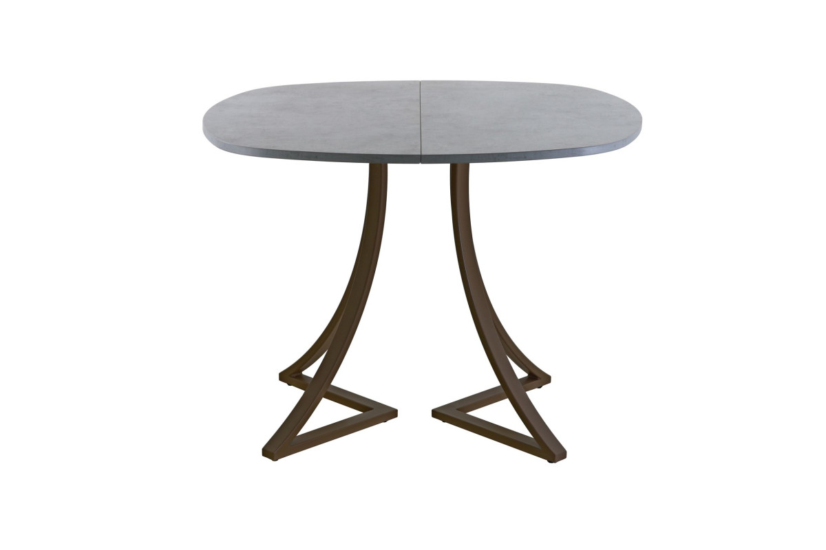 Обеденный стол AMC Elite (серии SLIM) / E24(800) D7 (коричневый/Бетон Чикаго светло-серый)