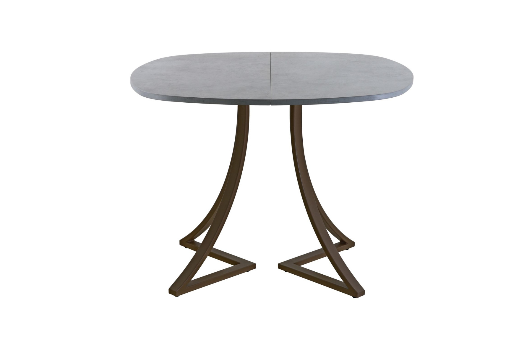 Обеденный стол AMC Elite (серии SLIM) / E24(800) D7 (коричневый/Бетон Чикаго светло-серый)