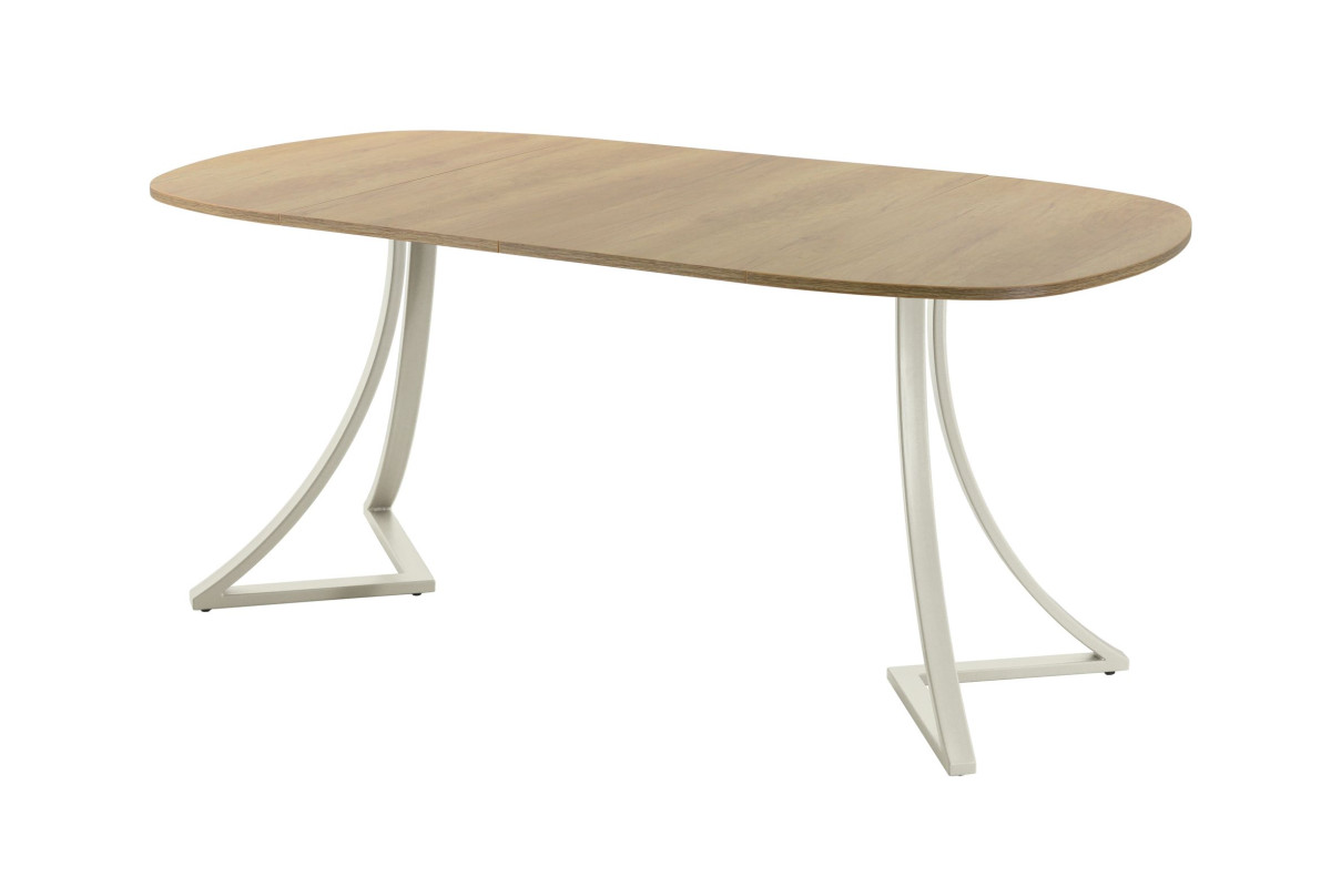 Обеденный стол AMC Elite (серии SLIM) / E24(900) D7 (бежевый/Дуб Небраска Натуральный)