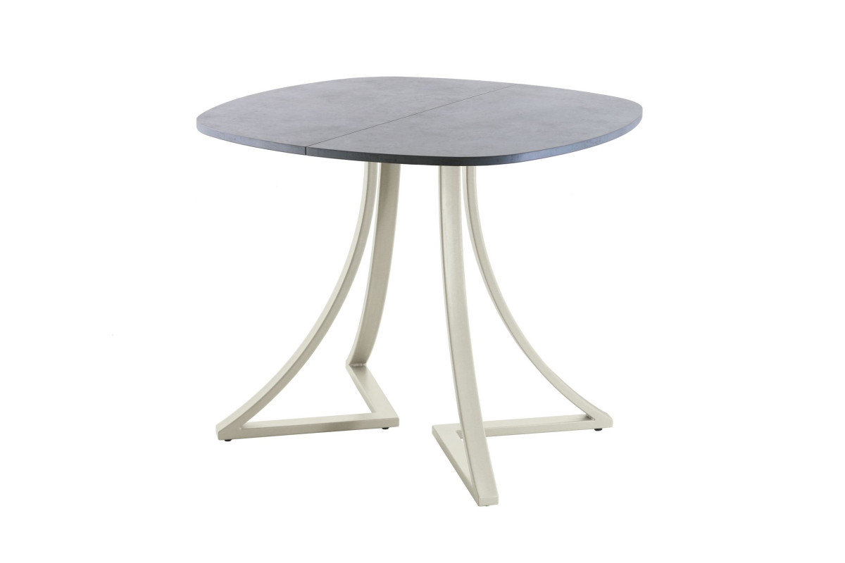 Обеденный стол AMC Elite (серии SLIM) / E24(800) D7 (бежевый/Бетон Чикаго светло-серый)