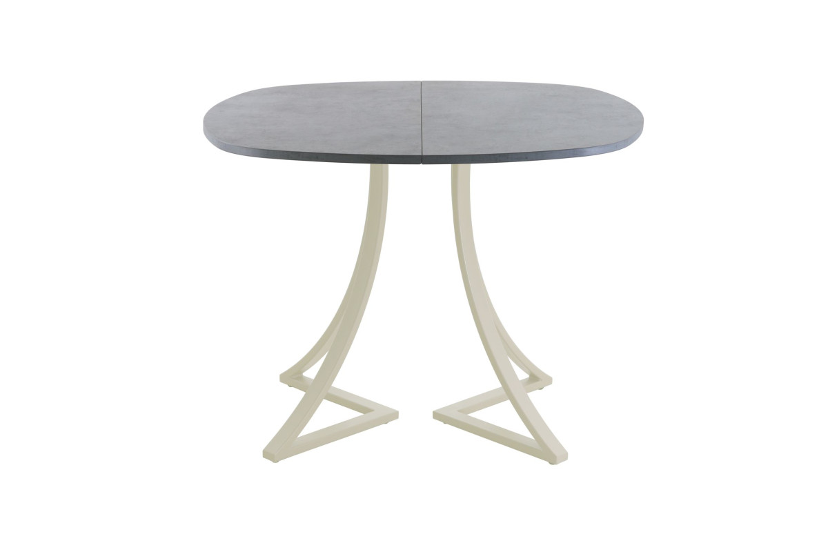 Обеденный стол AMC Elite (серии SLIM) / E24(800) D7 (бежевый/Бетон Чикаго светло-серый)