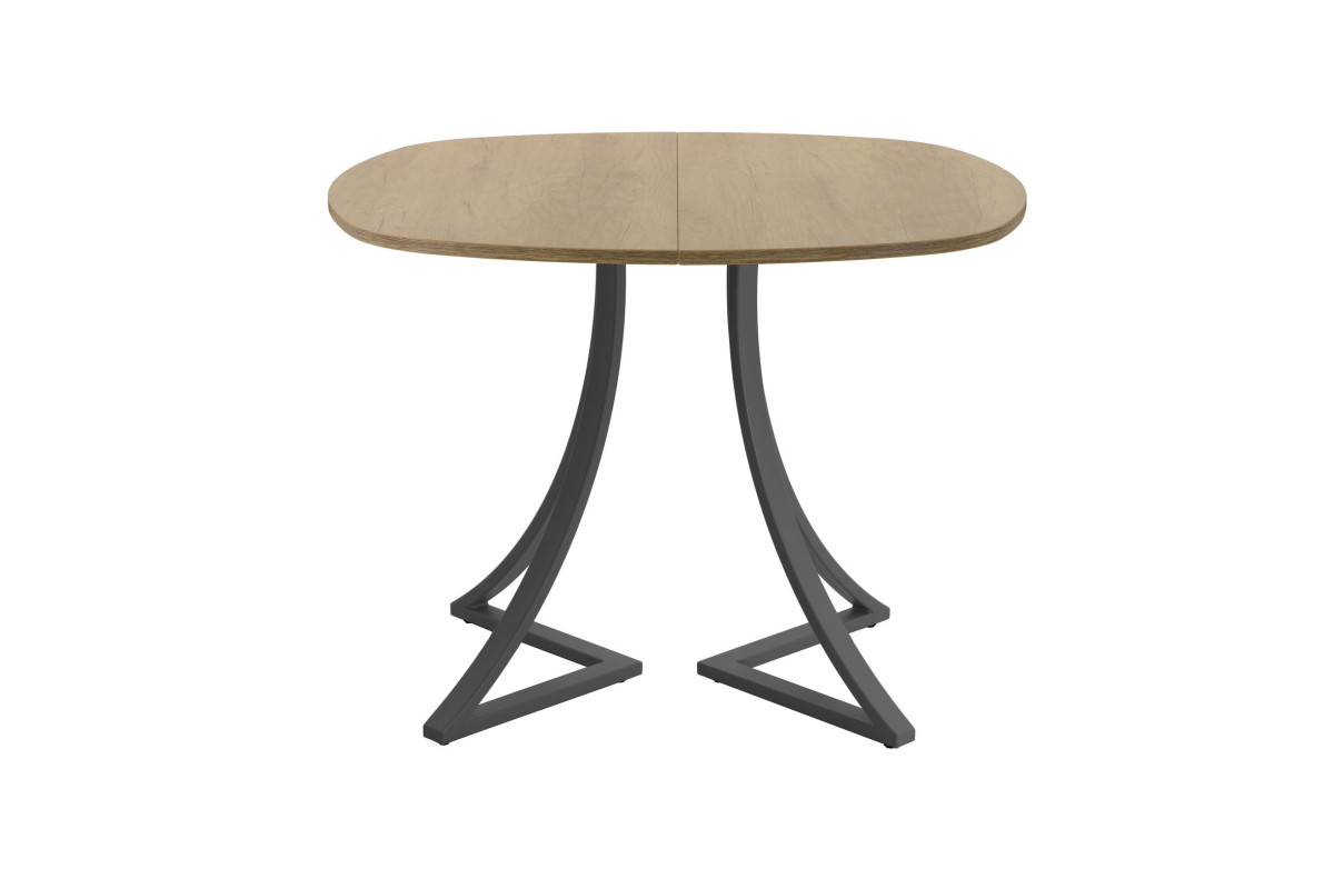 Обеденный стол AMC Elite (серии SLIM) / E24(800) D7 (графит/Дуб Небраска Натуральный)