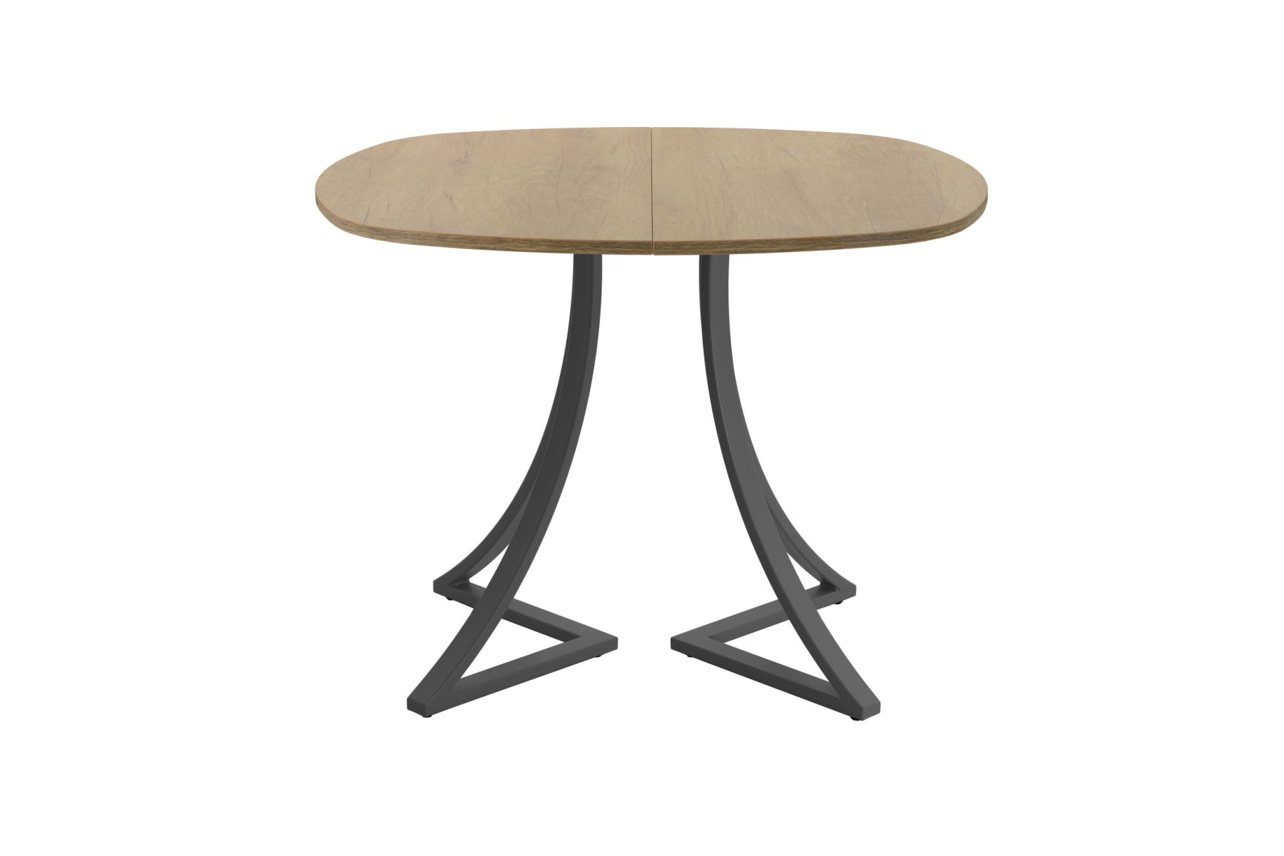 Обеденный стол AMC Elite (серии SLIM) / E24(800) D7 (графит/Дуб Небраска Натуральный)