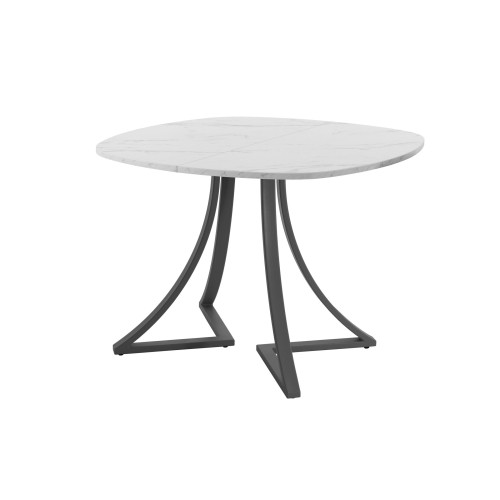 Обеденный стол AMC Elite (серии SLIM) / E24(800) D7 (графит/Мрамор Кристалл)