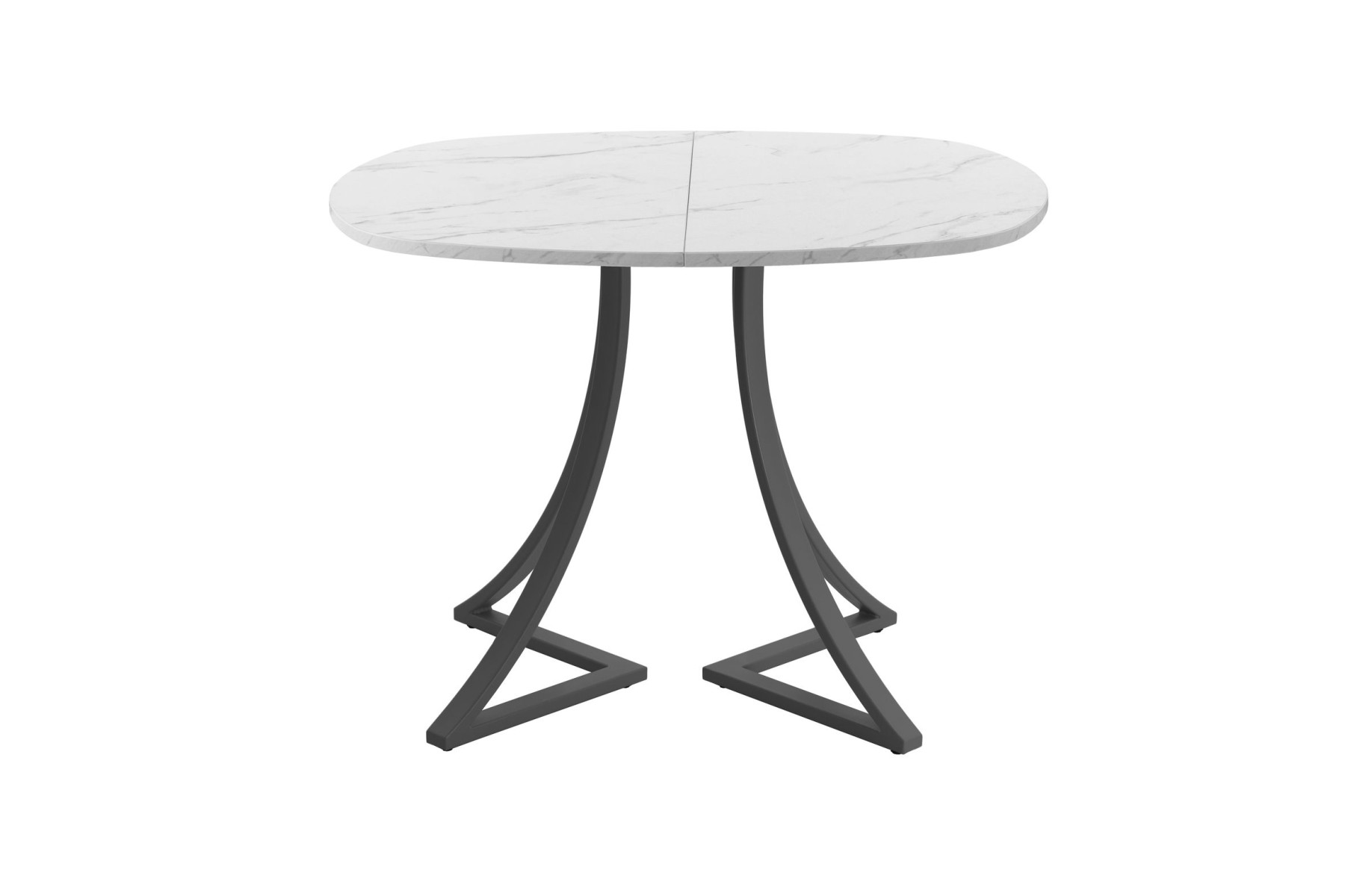 Обеденный стол AMC Elite (серии SLIM) / E24(900) D7 (графит/Мрамор Кристалл)