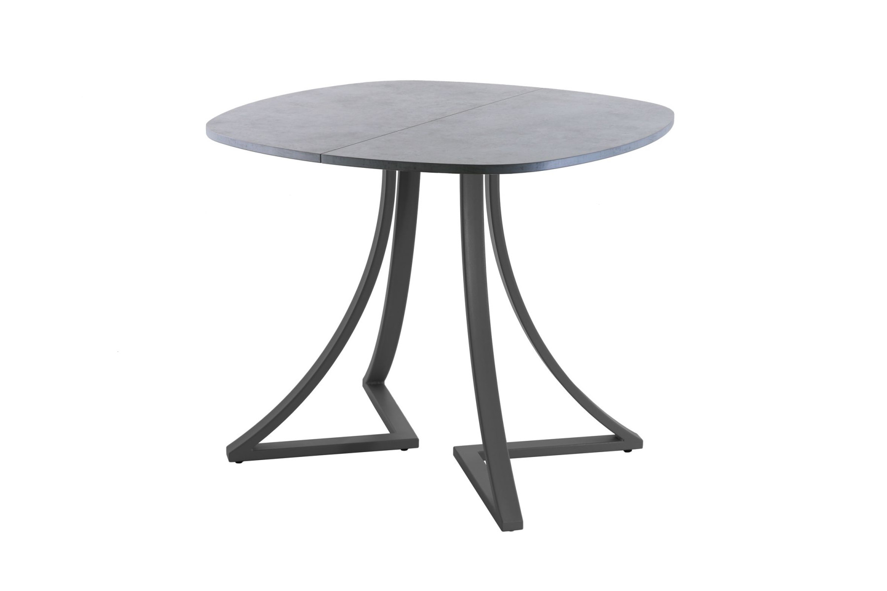 Обеденный стол AMC Elite (серии SLIM) / E24(800) D7 (графит/Бетон Чикаго светло-серый)