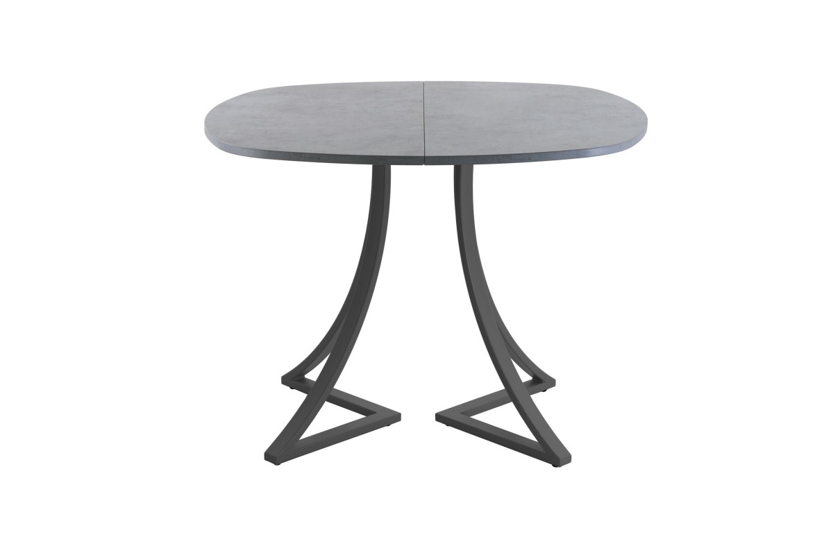 Обеденный стол AMC Elite (серии SLIM) / E24(800) D7 (графит/Бетон Чикаго светло-серый)
