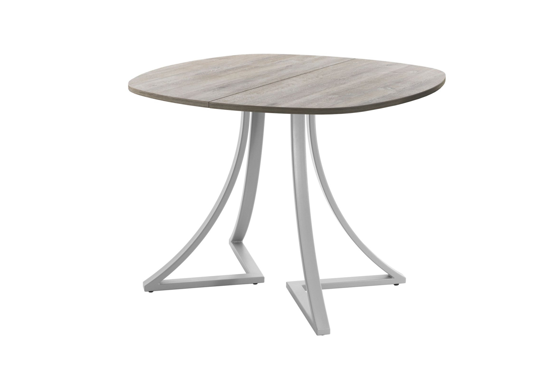 Обеденный стол AMC Elite (серии SLIM) / E24(900) D7 (серебро/Дуб Уайт-Ривер песочно-бежевый)