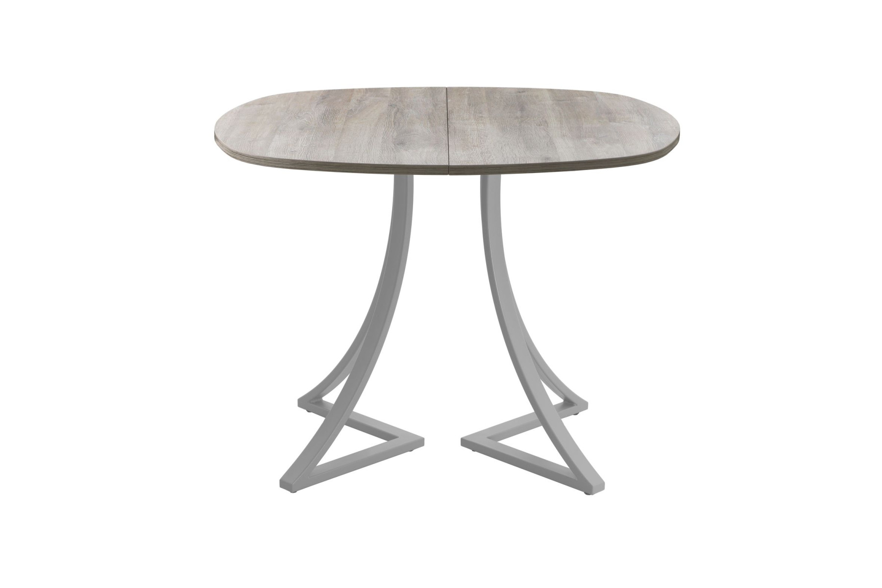 Обеденный стол AMC Elite (серии SLIM) / E24(900) D7 (серебро/Дуб Уайт-Ривер песочно-бежевый)