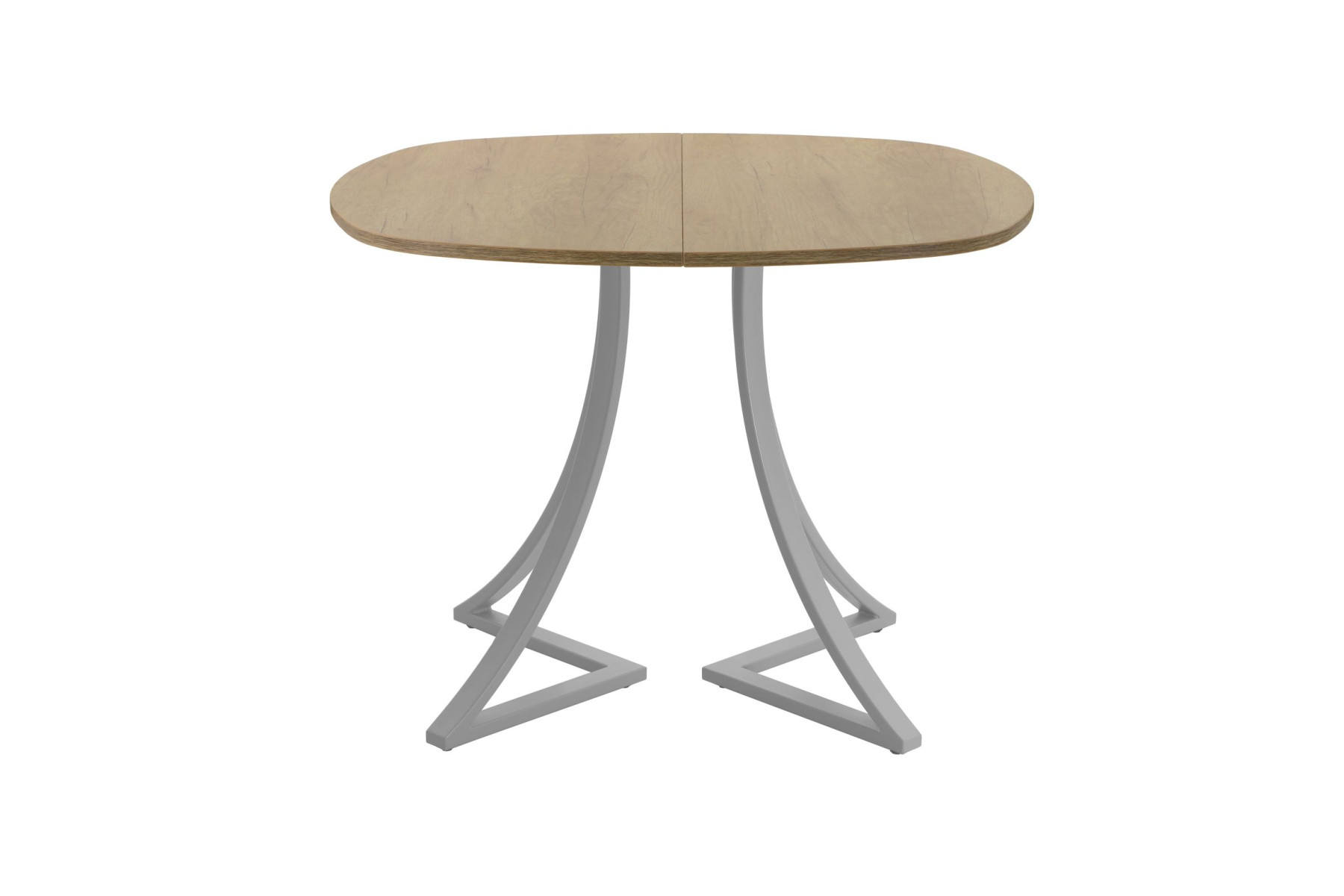 Обеденный стол AMC Elite (серии SLIM) / E24(900) D7 (серебро/Дуб Небраска Натуральный)