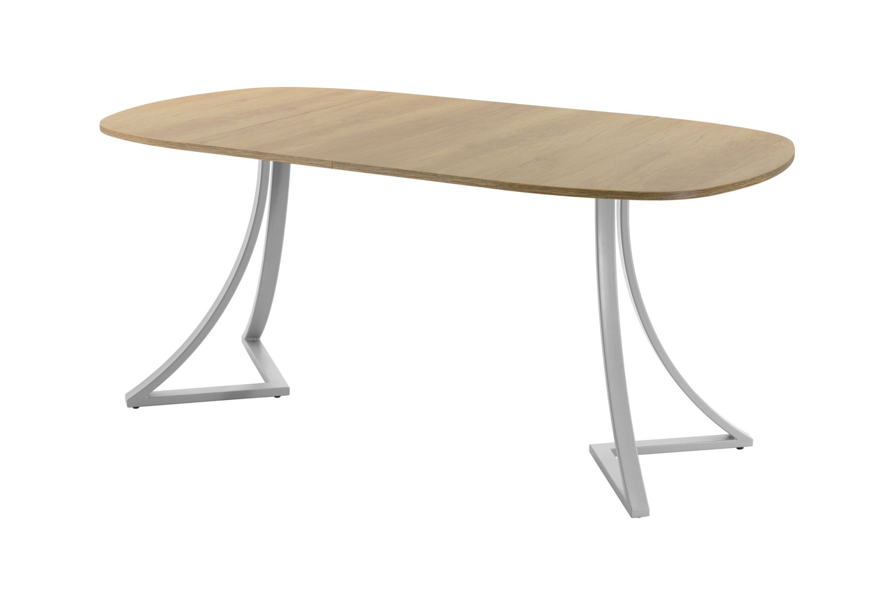 Обеденный стол AMC Elite (серии SLIM) / E24(900) D7 (серебро/Дуб Небраска Натуральный)