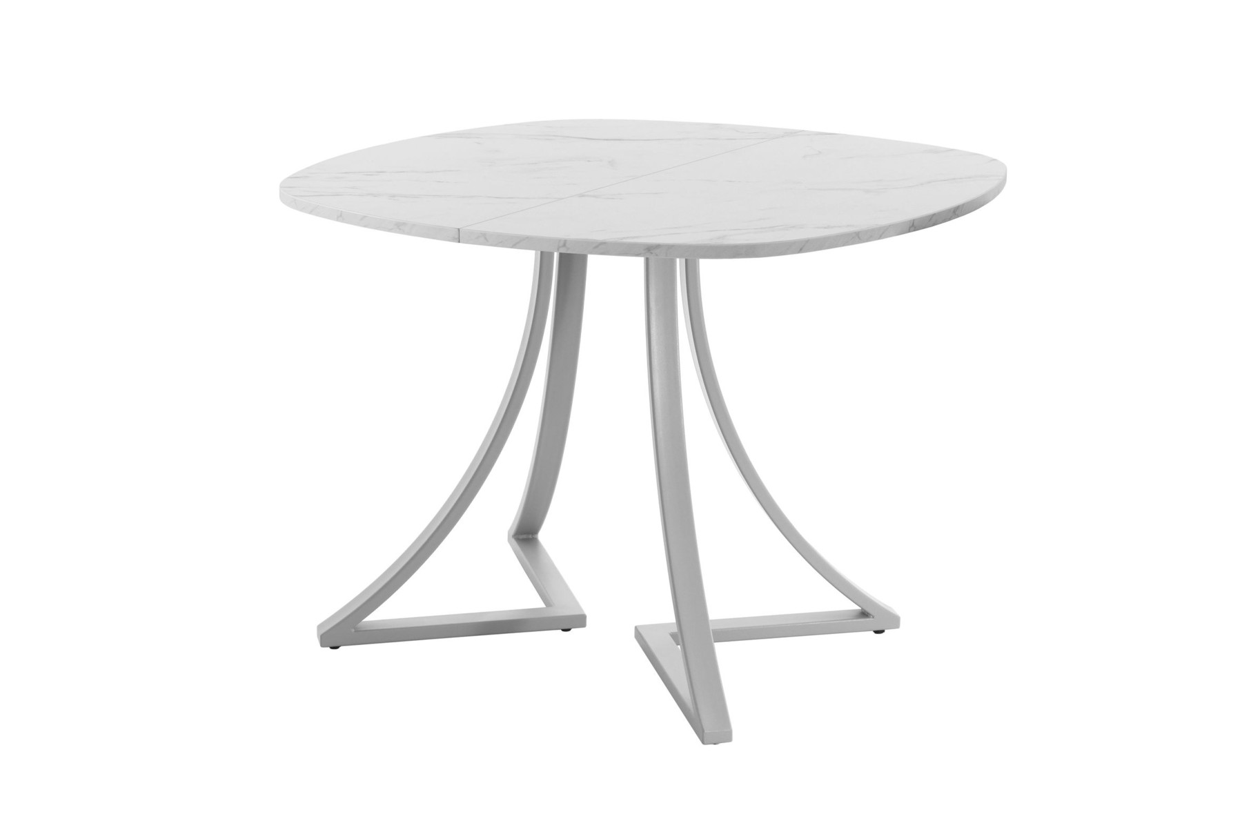 Обеденный стол AMC Elite (серии SLIM) / E24(800) D7 (серебро/Мрамор Кристалл)