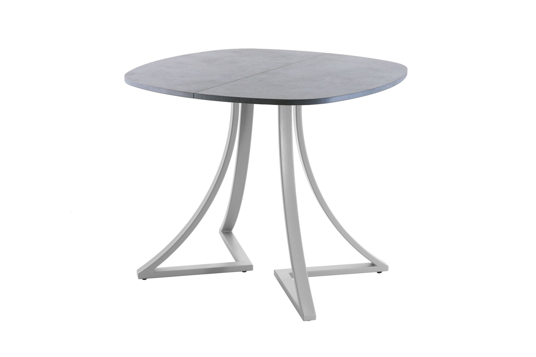 Обеденный стол AMC Elite (серии SLIM) / E24(800) D7 (серебро/Бетон Чикаго светло-серый)