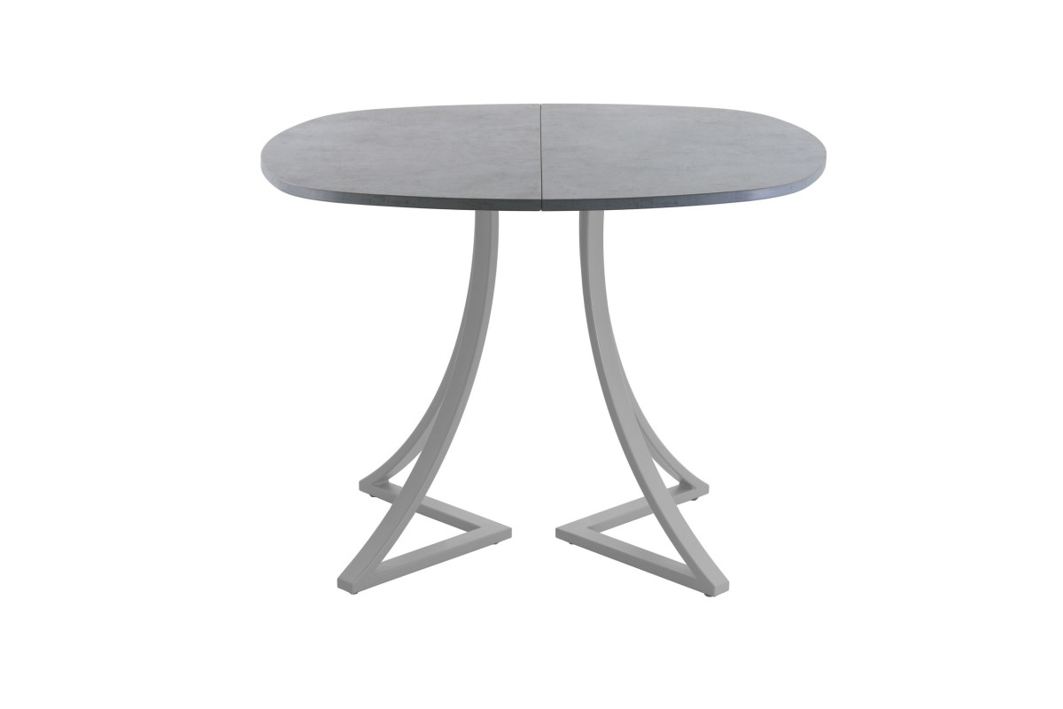 Обеденный стол AMC Elite (серии SLIM) / E24(800) D7 (серебро/Бетон Чикаго светло-серый)