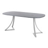 Обеденный стол AMC Elite (серии SLIM) / E24(800) D7 (серебро/Бетон Чикаго светло-серый)