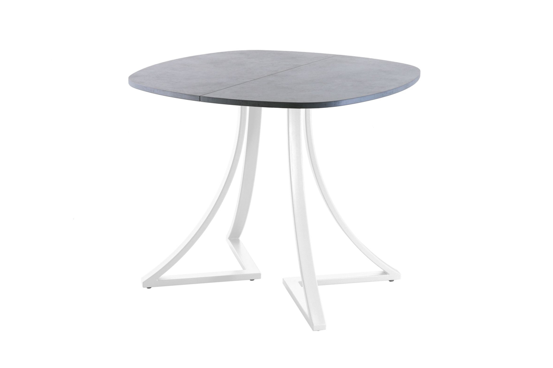 Обеденный стол AMC Elite (серии SLIM) / E24(800) D7 (белый/Бетон Чикаго светло-серый)