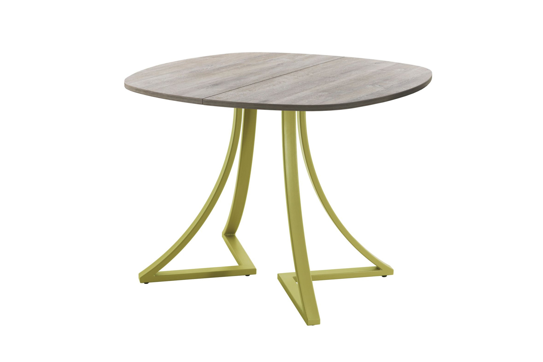 Обеденный стол AMC Elite (серии SLIM) / E24(900) D7 (золото/Дуб Уайт-Ривер песочно-бежевый)