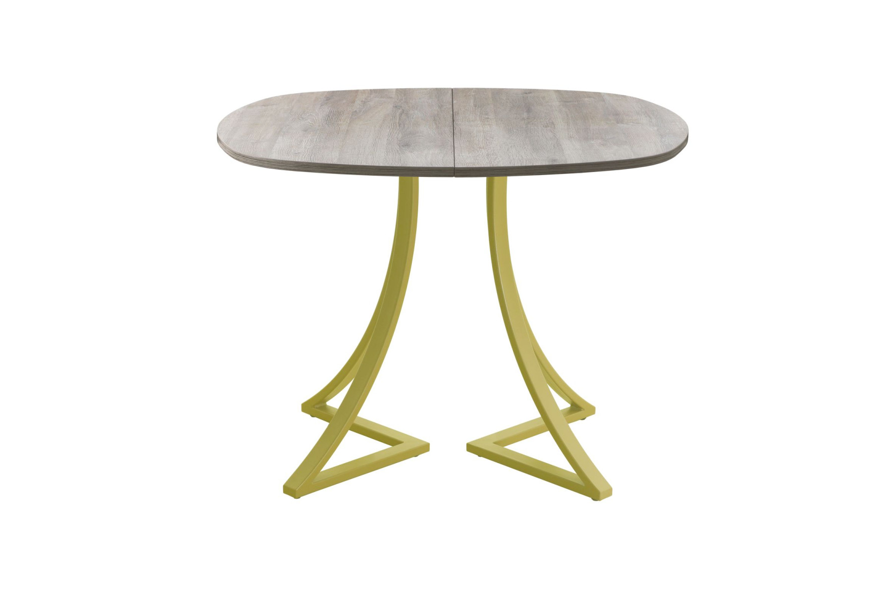 Обеденный стол AMC Elite (серии SLIM) / E24(900) D7 (золото/Дуб Уайт-Ривер песочно-бежевый)