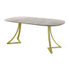 Обеденный стол AMC Elite (серии SLIM) / E24(900) D7 (золото/Дуб Уайт-Ривер песочно-бежевый)