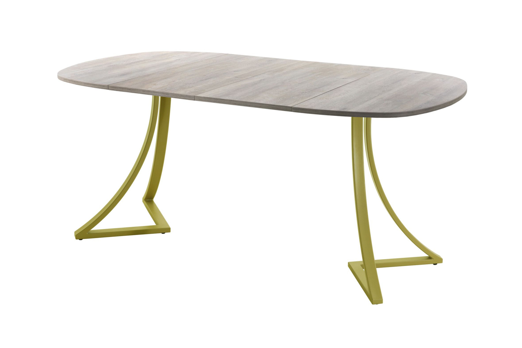 Обеденный стол AMC Elite (серии SLIM) / E24(900) D7 (золото/Дуб Уайт-Ривер песочно-бежевый)