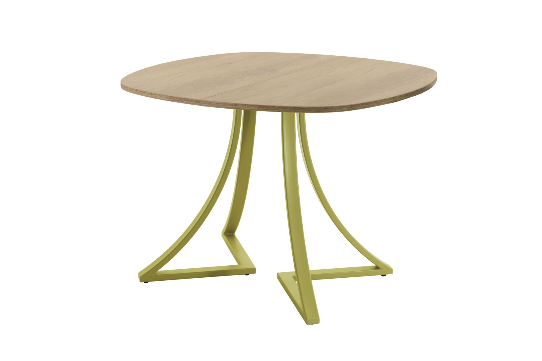 Обеденный стол AMC Elite (серии SLIM) / E24(800) D7 (золото/Дуб Небраска Натуральный)