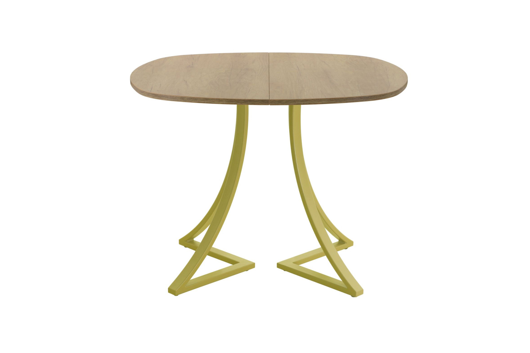 Обеденный стол AMC Elite (серии SLIM) / E24(800) D7 (золото/Дуб Небраска Натуральный)