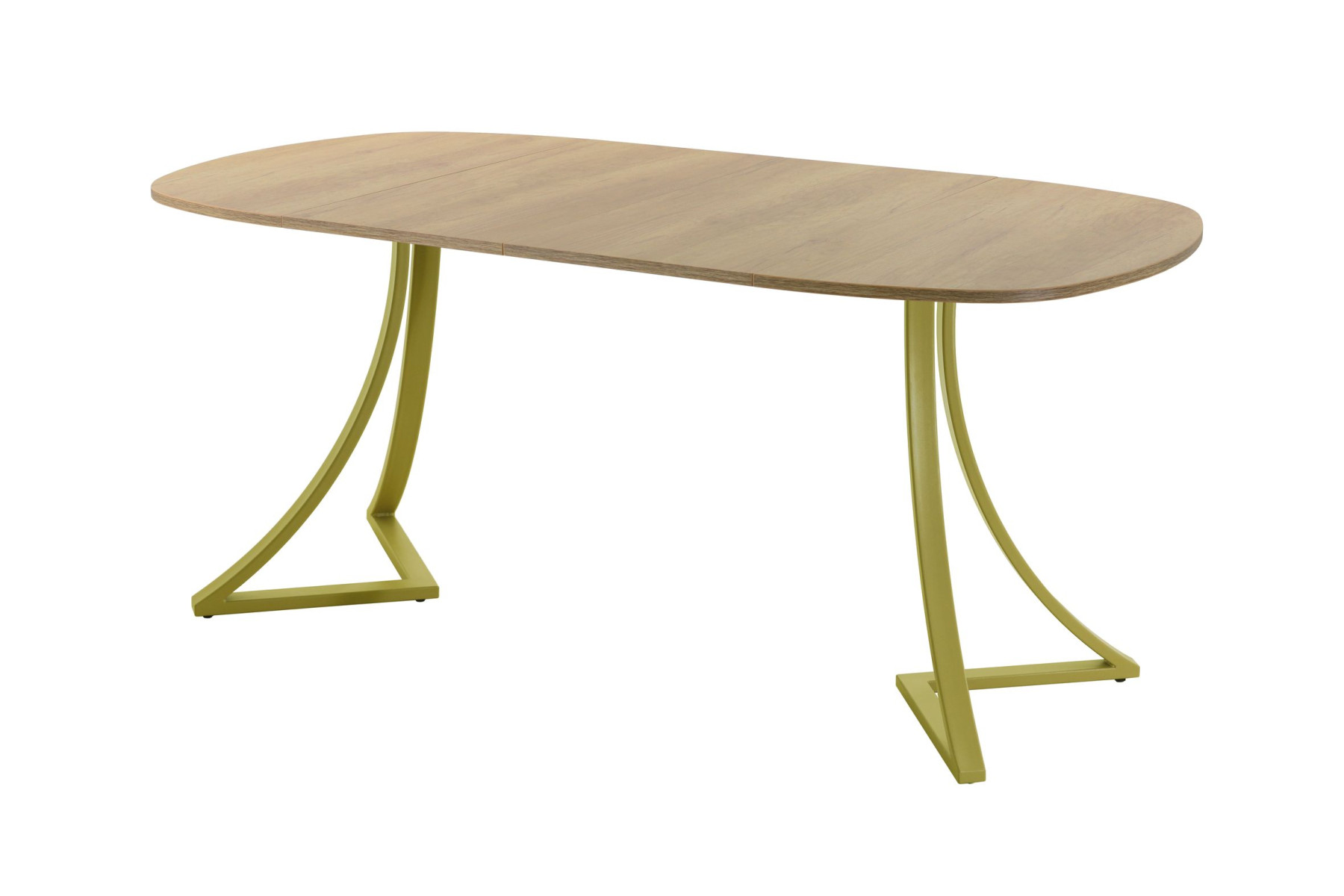 Обеденный стол AMC Elite (серии SLIM) / E24(800) D7 (золото/Дуб Небраска Натуральный)