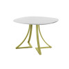 Обеденный стол AMC Elite (серии SLIM) / E24(900) D7 (золото/Мрамор Кристалл)