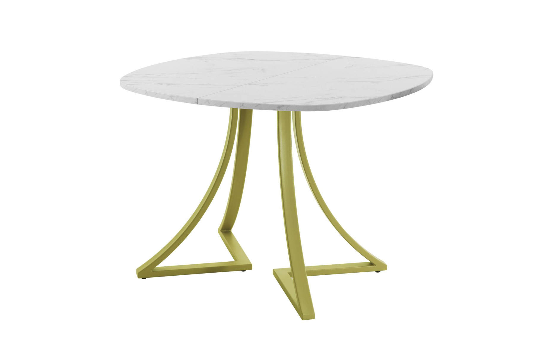 Обеденный стол AMC Elite (серии SLIM) / E24(900) D7 (золото/Мрамор Кристалл)