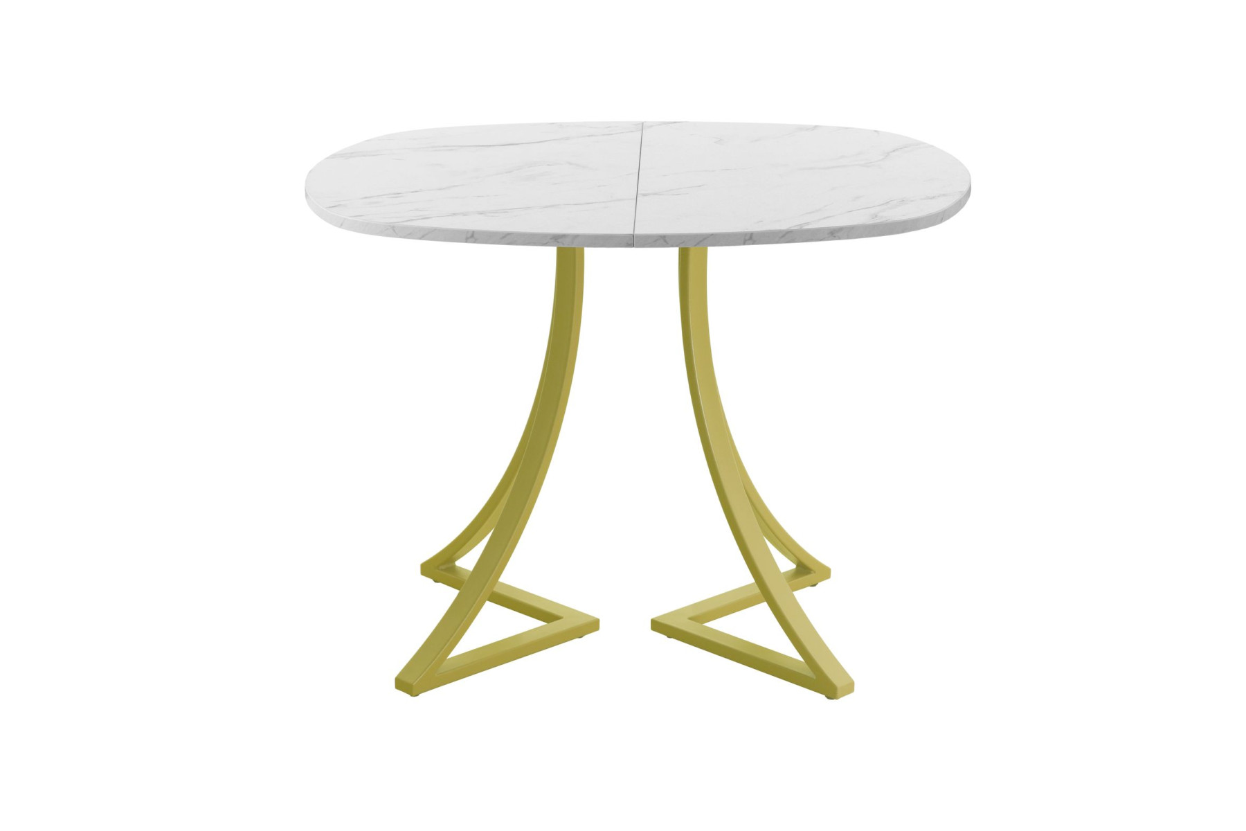 Обеденный стол AMC Elite (серии SLIM) / E24(900) D7 (золото/Мрамор Кристалл)
