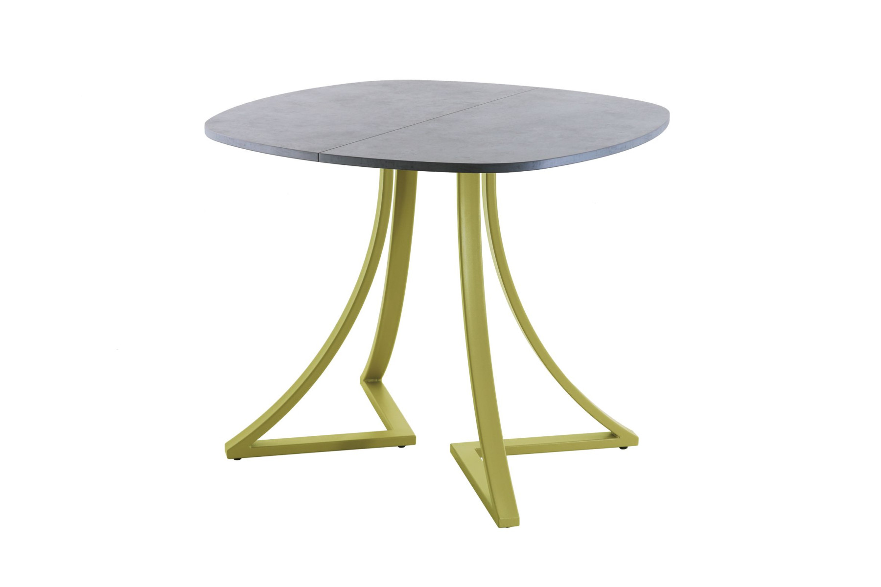 Обеденный стол AMC Elite (серии SLIM) / E24(900) D7 (золото/Бетон Чикаго светло-серый)