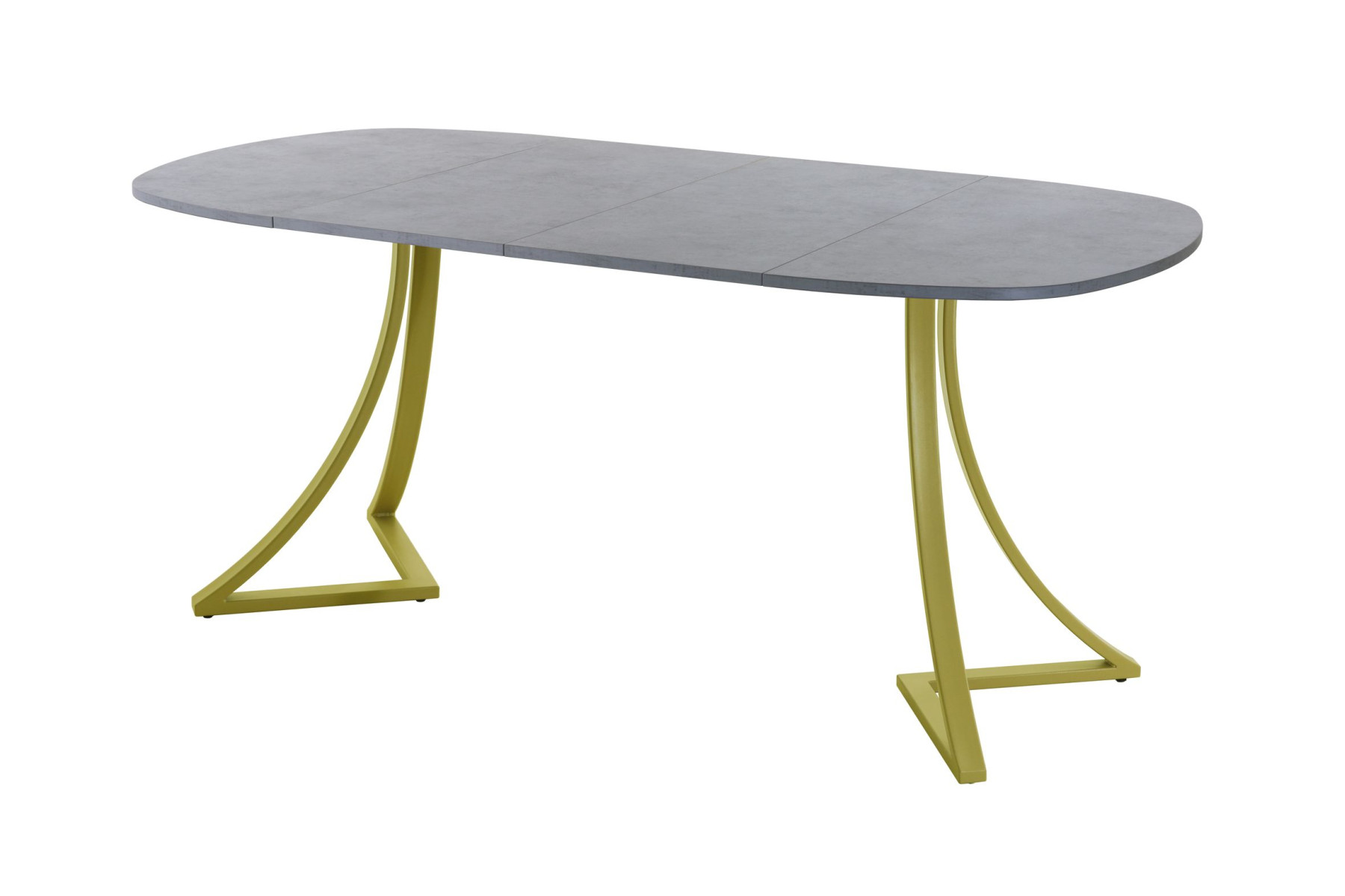 Обеденный стол AMC Elite (серии SLIM) / E24(900) D7 (золото/Бетон Чикаго светло-серый)